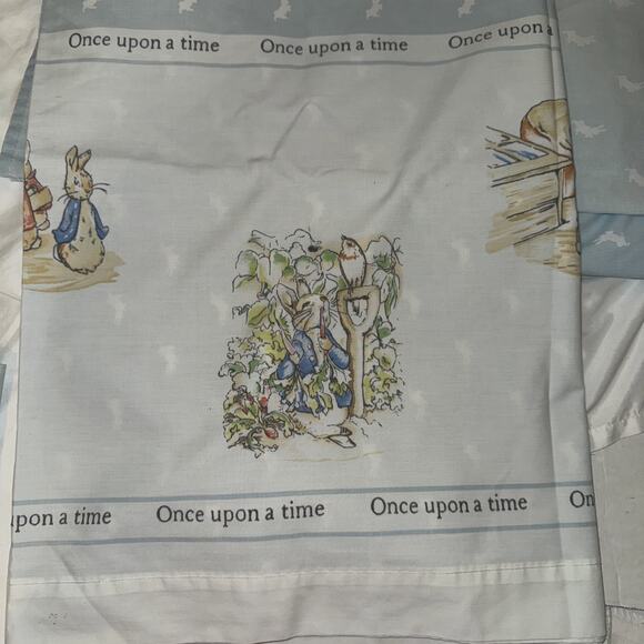 Rare Vintage Cannon Royal Family Beatrix Potter Peter Rabbit 3pc Twin Sheet Set - Picture 4 of 8